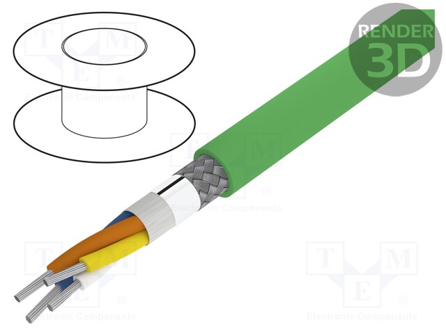 Wire; HELUKAT® PROFInet Torsion C; PROFINET,robotics; 5e; Cu