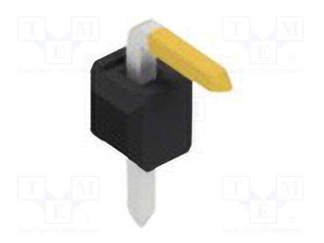 Connector: pin strips; pin header; male; PIN: 1; 2.54mm; THT; 1x1