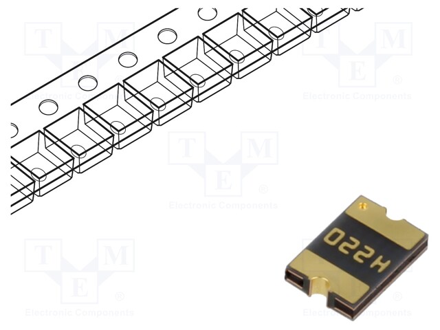 Fuse: PTC polymer; 200mA; 30VDC; PCB,SMT; 4.6x3.2mm; Case: 1812