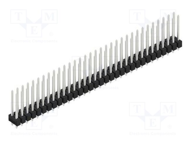 Connector: pin strips; pin header; male; PIN: 64; 2.54mm; THT; 2x32