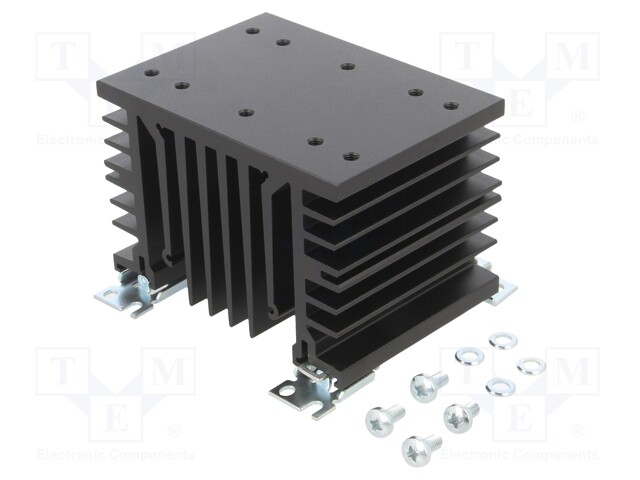 Heatsink: extruded; L: 103mm; W: 112mm; H: 80mm; aluminium; anodized