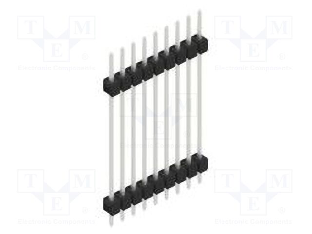 Connector: pin strips; pin header; male; PIN: 9; 2.54mm; THT; 1x9