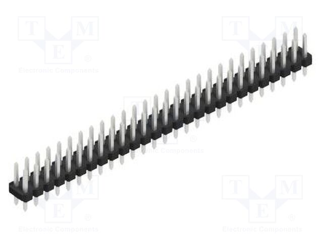 Connector: pin strips; pin header; male; PIN: 54; 2.54mm; THT; 2x27