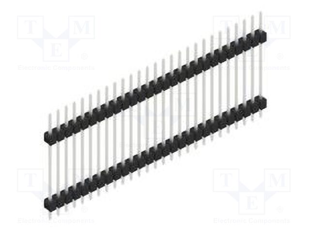Connector: pin strips; pin header; male; PIN: 27; 2.54mm; THT; 1x27