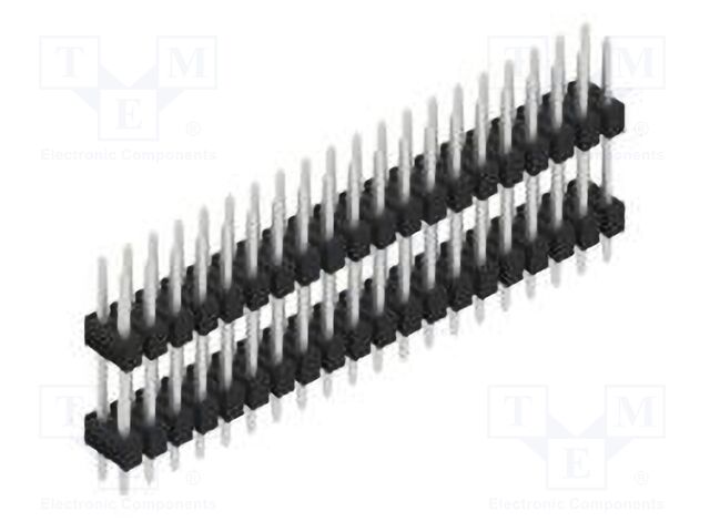 Connector: pin strips; pin header; male; PIN: 40; 2.54mm; THT; 2x20