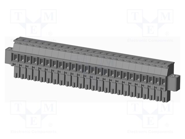 Connector: pluggable terminal block; plug; female; angled 90°