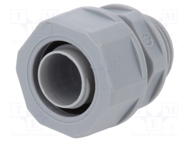 Straight terminal connector; ØBraid : 36mm; polypropylene; IP54