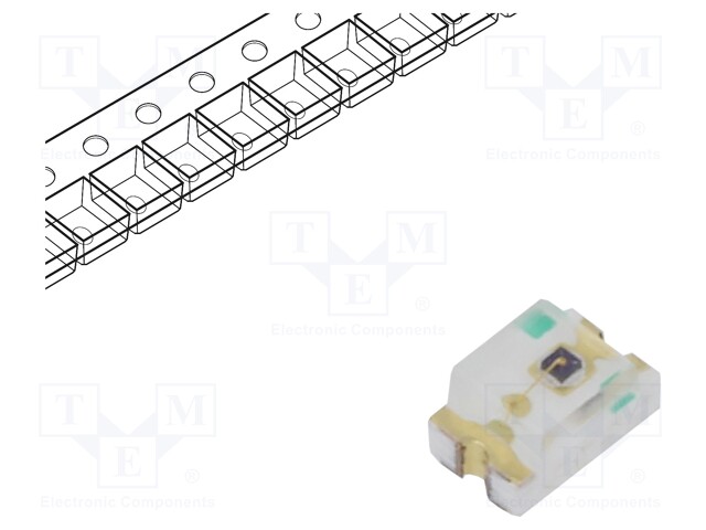 IR transmitter; 0805; transparent; 120°; λp max: 940nm; SMD; 65mA