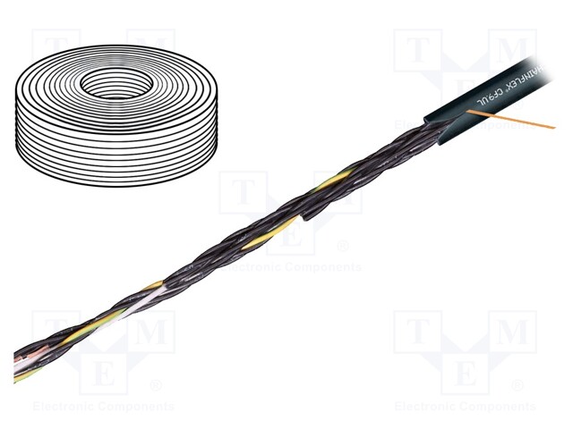 Wire: control cable; chainflex® CF9; 7G2,5mm2; TPE; grey; stranded