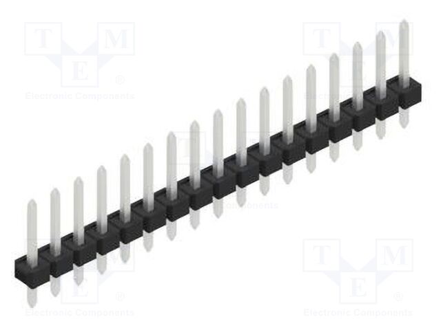 Connector: pin strips; pin header; male; PIN: 17; 2.54mm; THT; 1x17