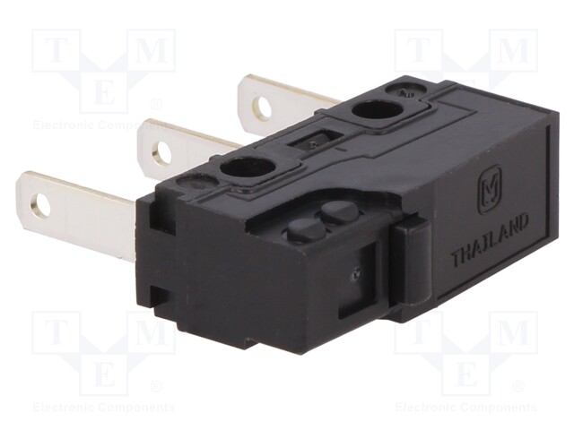 Microswitch SNAP ACTION; without lever; SPDT; 3A/250VAC; ON-(ON)