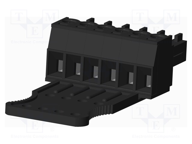 Connector: pluggable terminal block; plug; female; straight; 300V