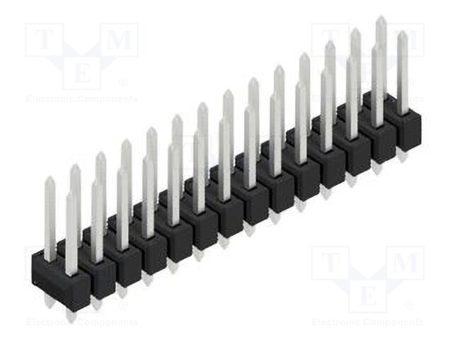 Connector: pin strips; pin header; male; PIN: 28; 2.54mm; THT; 2x14