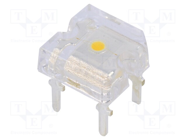 LED Super Flux; 7.62x7.62mm; white warm; 900÷1200mcd; 180°; 30mA