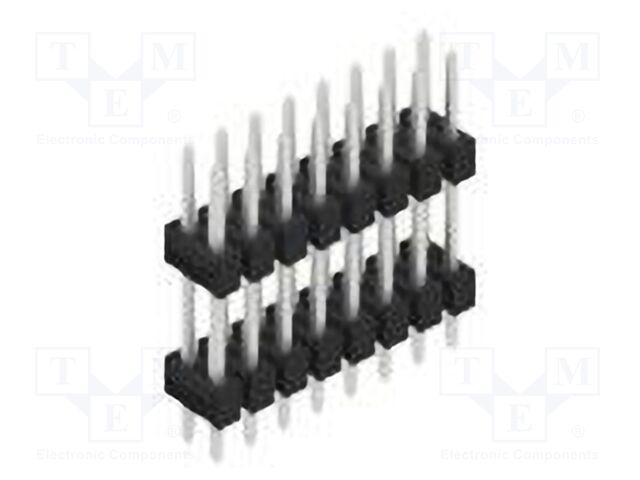 Connector: pin strips; pin header; male; PIN: 16; 2.54mm; THT; 2x8