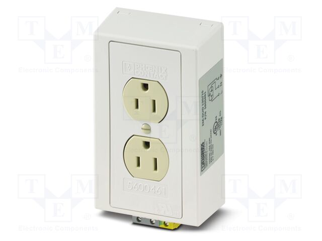 Connector: AC supply; socket; female; 15A; PIN: 3; screw terminal
