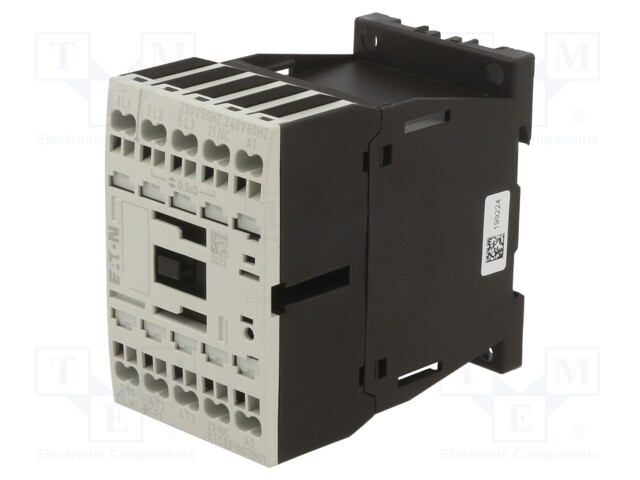 Contactor: 3-pole; NO x3; Auxiliary contacts: NC; 230VAC; 7A; DILM7