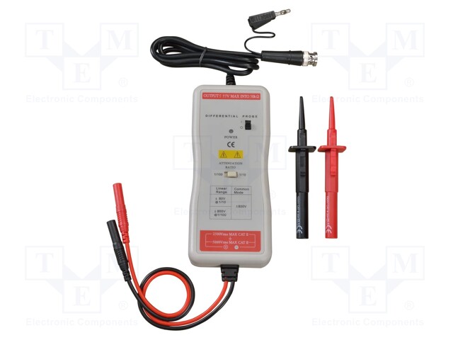 Probe: for oscilloscope; active,differential; 100MHz; 3.5ns
