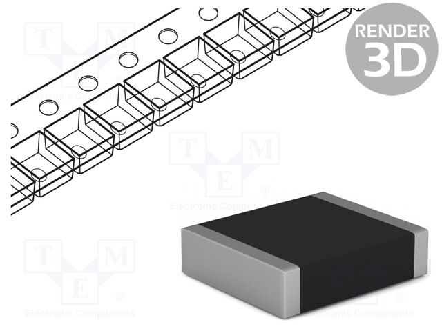 Capacitor: polyethylene; 3.3nF; SMD; ±10%; 2220; -55÷125°C; 100V/μs