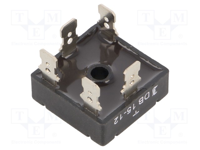 Bridge rectifier: three-phase; Urmax: 1200V; If: 15A; Ifsm: 350A