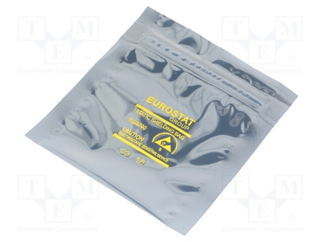Protection bag; ESD; L: 76mm; W: 76mm; Thk: 76um; Closing: self-seal