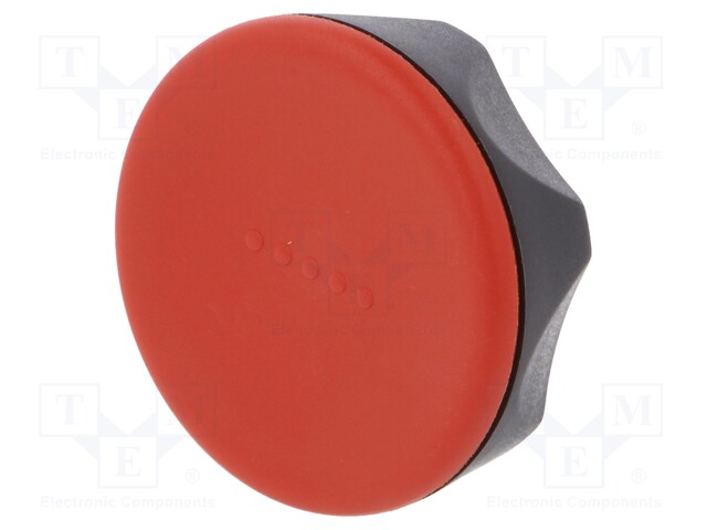Knob; Dia: 70mm; M16; 17mm; H: 35mm; technopolymer (PA); black