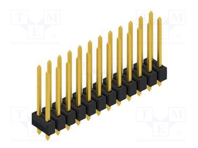 Connector: pin strips; pin header; male; PIN: 24; 2.54mm; THT; 2x12