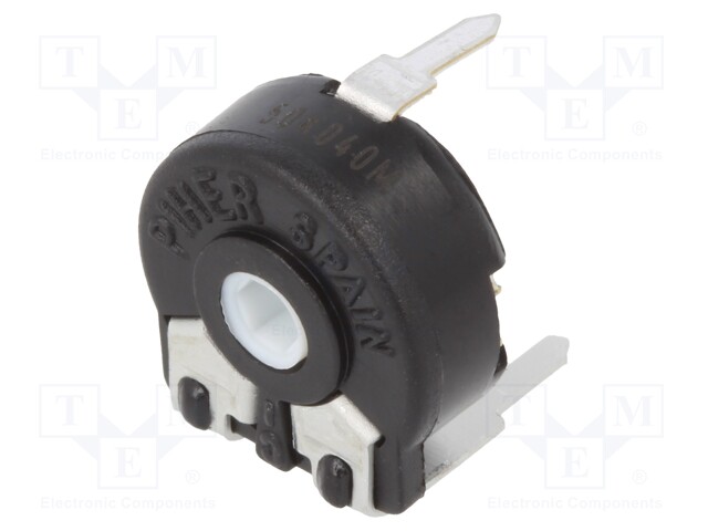 Potentiometer: mounting; single turn,horizontal; 50kΩ; 150mW