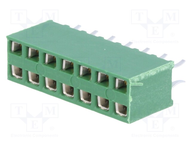 Socket; pin strips; HV-100; female; PIN: 14; straight; 2.54mm; THT