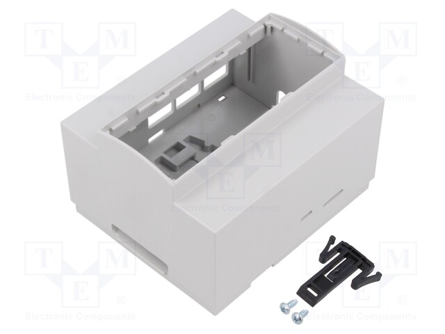 Enclosure: for computer; grey; for DIN rail mounting