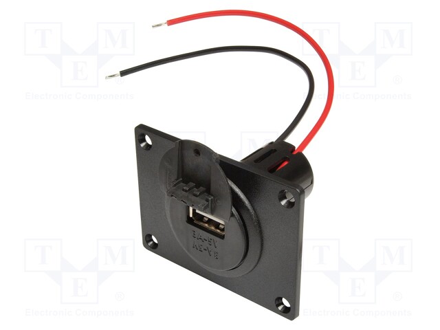 Automotive power supply; USB A socket; 3A; Sup.volt: 12÷24VDC