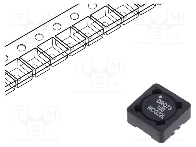 Inductor: wire; SMD; 10uH; Ioper: 2.08A; 65.6mΩ; ±20%; Isat: 2.47A