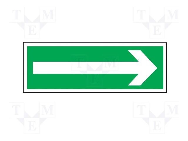 Safe condition sign; W: 100mm; H: 300mm; PLA; photoluminescent