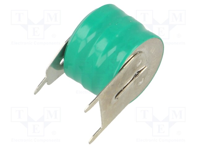 Re-battery: Ni-MH; 3/V15H; 3.6V; 15mAh; Ø12.4x10mm