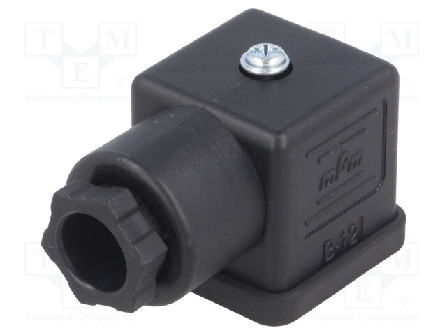 Connector: valve connector; plug; form A; 18mm; female; PIN: 4; 3+PE