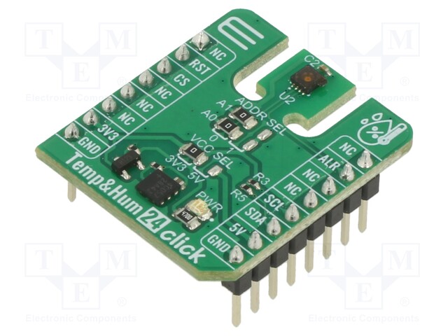 Click board; humidity/temperature sensor; I2C; HDC3021