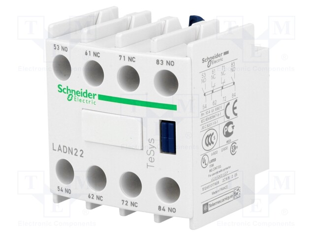 Auxiliary contacts; Series: TeSys D; Leads: screw terminals