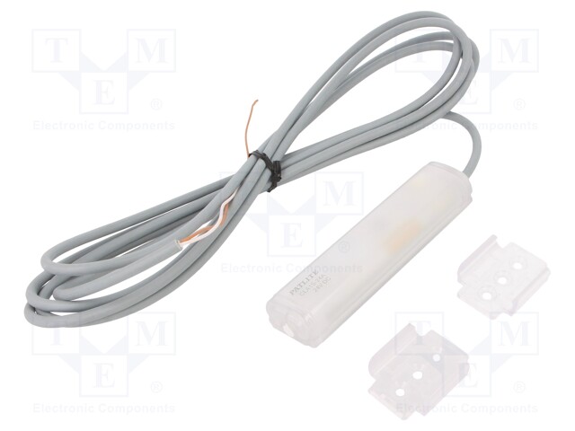 LED lamp; cool white; 125lm; 6800K; -40÷60°C; 24VDC; IP66; 3m