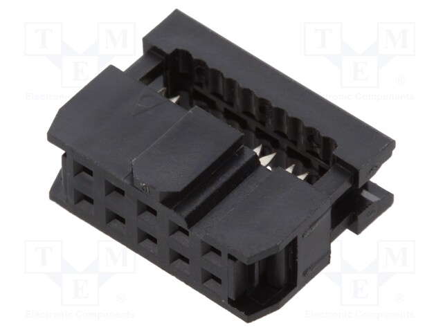 Plug; IDC; female; PIN: 10; without strain relief; IDC; 1.27mm