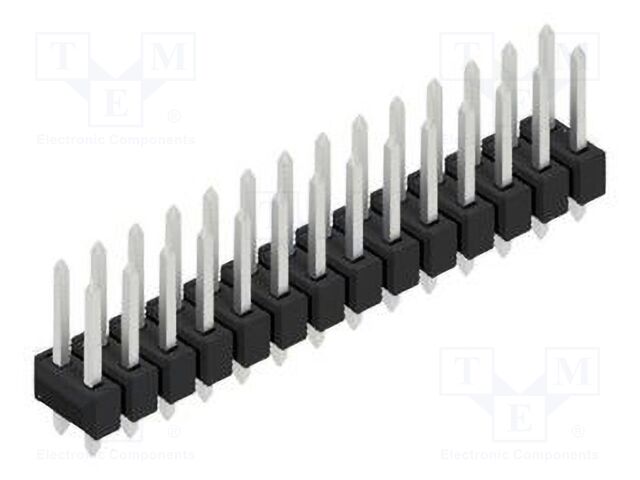 Connector: pin strips; pin header; male; PIN: 28; 2.54mm; THT; 2x14