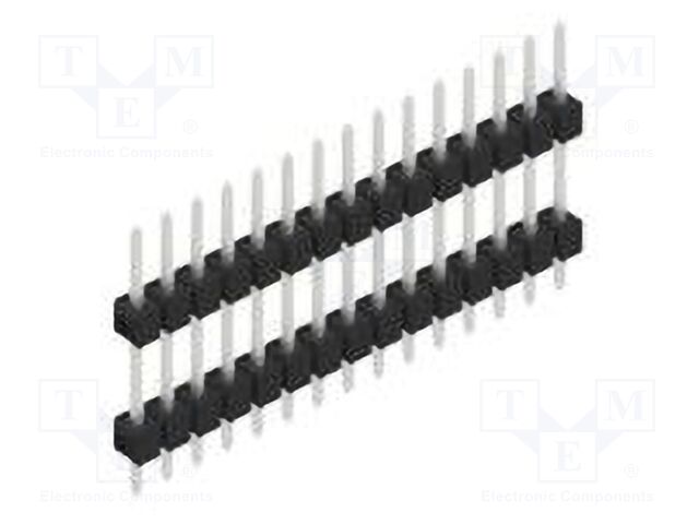 Connector: pin strips; pin header; male; PIN: 15; 2.54mm; THT; 1x15