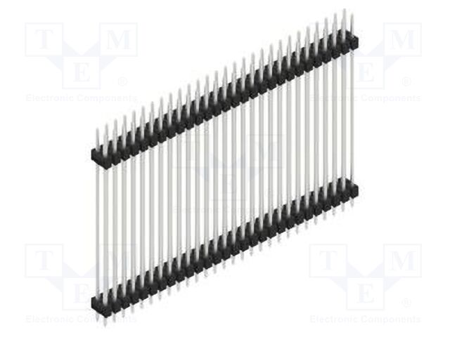 Connector: pin strips; pin header; male; PIN: 56; 2.54mm; THT; 2x28