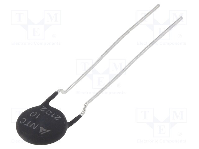 Thermistor, ICL NTC, 10 ohm, -20% to +20%, Radial Leaded, B57235S0 Series