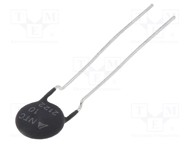 NTC thermistor; 10Ω; ±20%; THT; Pitch: 5mm