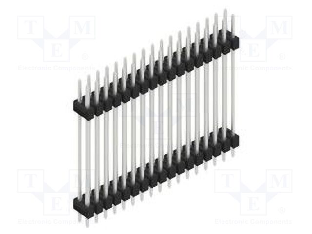 Connector: pin strips; pin header; male; PIN: 34; 2.54mm; THT; 2x17