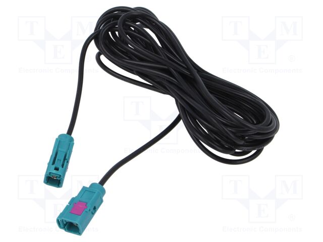Cable; Fakra socket,both sides; straight; 4m