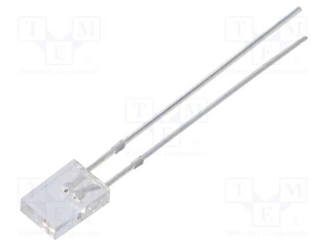 LED; rectangular; 2x5x7mm; bipolar; green,yellow; 750÷1120mcd