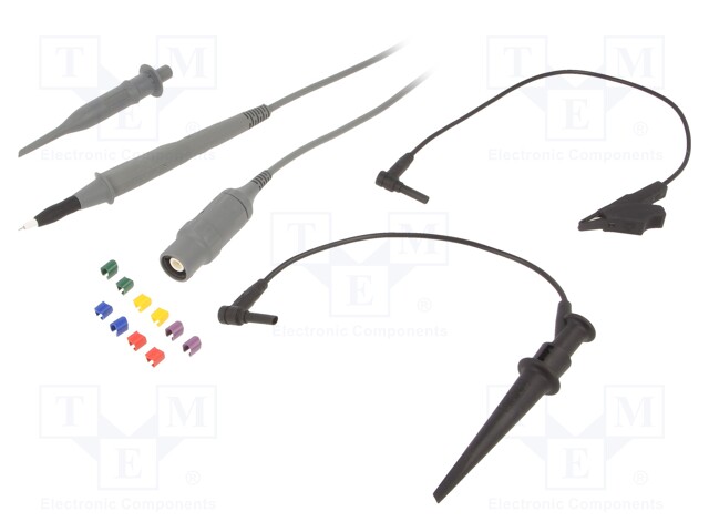Probe: for oscilloscope; 0÷500MHz; 10: 1; 0.9ns; 10÷22pF; grey; 1.2m