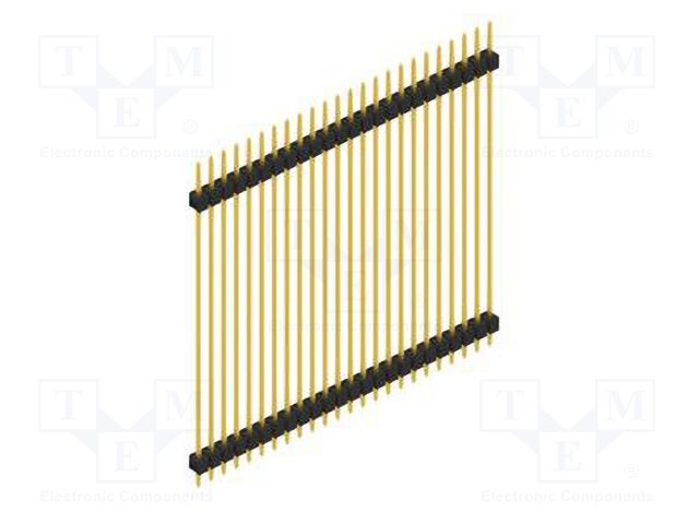 Connector: pin strips; pin header; male; PIN: 24; 2.54mm; THT; 1x24