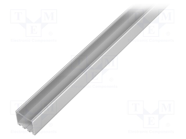 Profiles for LED modules; transparent; surface; L: 1m; aluminium